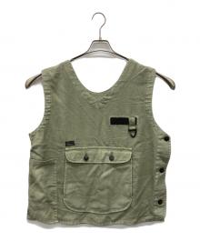 GO HEMP（ゴーヘンプ）の古着「BOTH SIDES VEST」｜カーキ