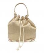 LeSportsacレスポートサック）の古着「MED DRAWSTRING BAG」｜ベージュ