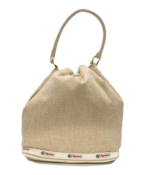 LeSportsac（レスポートサック）LeSportsac (レスポートサック) MED DRAWSTRING BAG ベージュの古着・服飾アイテム
