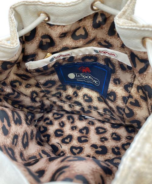 LeSportsac（レスポートサック）LeSportsac (レスポートサック) MED DRAWSTRING BAG ベージュの古着・服飾アイテム