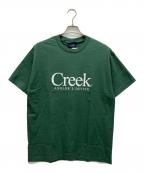 Creek×quiet mountainクリーク×クワイエット マウンテン）の古着「プリントTシャツ」｜グリーン