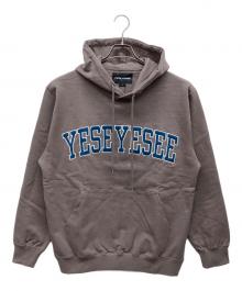 YESEYESEE（イエスアイシー）の古着「Arch Logo Hoodie」｜ブラウン