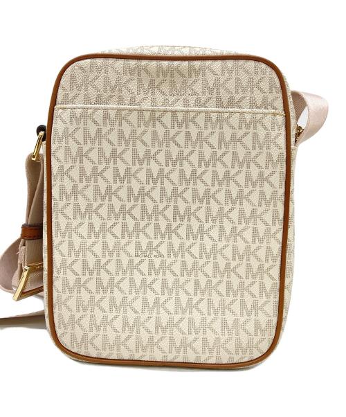 MICHAEL KORS（マイケルコース）MICHAEL KORS (マイケルコース) モノグラムショルダーバッグ ベージュの古着・服飾アイテム