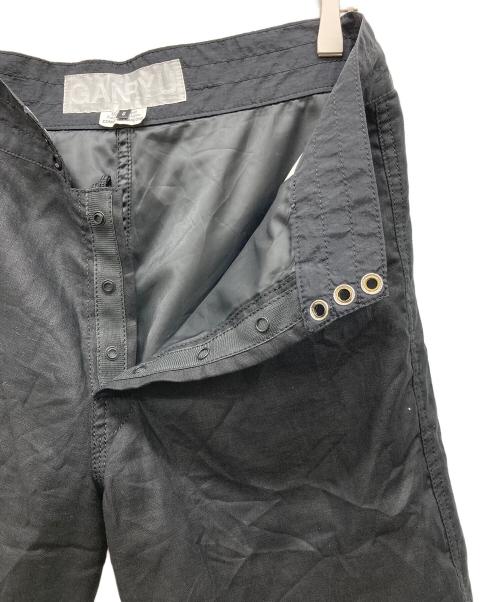 GANRYU（ガンリュウ）GANRYU (ガンリュウ) リネンショートパンツ ブラック サイズ:Sの古着・服飾アイテム