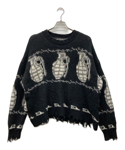 HIGH-GATE（ハイゲート）HIGH-GATE (ハイゲート) 手榴弾ニット ブラック サイズ:2の古着・服飾アイテム