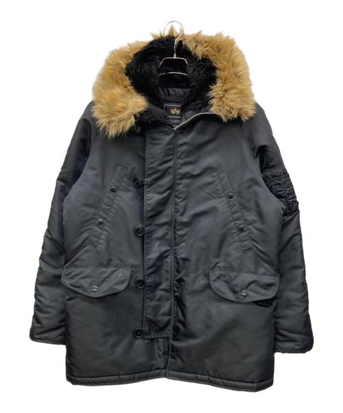 ALPHA（アルファ）ALPHA (アルファ) N-3Bタイプコート ブラック サイズ:M チェスト88-96cm,身長165-175の古着・服飾アイテム