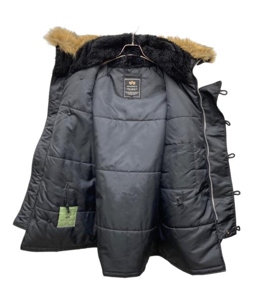 ALPHA（アルファ）ALPHA (アルファ) N-3Bタイプコート ブラック サイズ:M チェスト88-96cm,身長165-175の古着・服飾アイテム