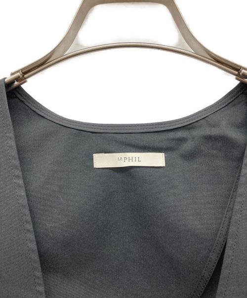 LE PHIL（ル フィル）LE PHIL (ル フィル) バッククロスプリーツワンピース ブラックの古着・服飾アイテム