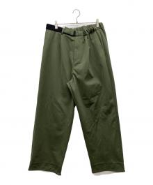 Graphpaper（グラフペーパー）の古着「RIPSTOP JERSEY WIDE CHEF PANT」｜カーキ