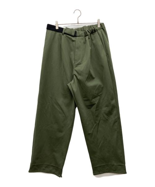 Graphpaper（グラフペーパー）Graphpaper (グラフペーパー) RIPSTOP JERSEY WIDE CHEF PANT カーキ サイズ:なしの古着・服飾アイテム