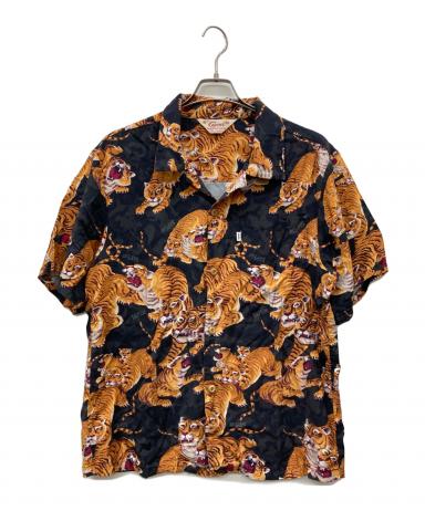 中古・古着通販】SAPEur (サプール) 百虎アロハシャツ ブラック サイズ