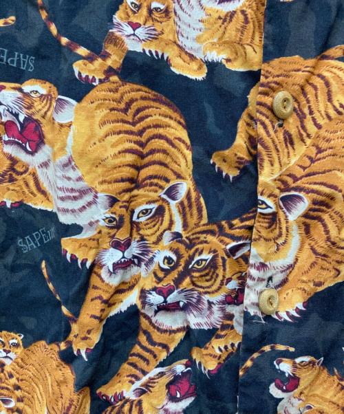 SAPEur（サプール）SAPEur (サプール) 百虎アロハシャツ ブラック サイズ:Mの古着・服飾アイテム