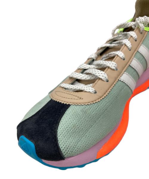 adidas（アディダス）adidas (アディダス) PHARRELL WILLIAMS (ファレルウィリアムス) NIGOLD (ニゴールド) TOKIO SOLAR HU ライトグリーン/オレンジ サイズ:270の古着・服飾アイテム