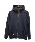 MAMMUTマムート）の古着「ミッドレイヤー フーデッド ジャケット」｜ブラック