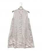 MARGARET HOWELLマーガレットハウエル）の古着「リネンシャツワンピース」｜ピンク