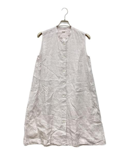 MARGARET HOWELL（マーガレットハウエル）MARGARET HOWELL (マーガレットハウエル) リネンシャツワンピース ピンク サイズ:Fの古着・服飾アイテム