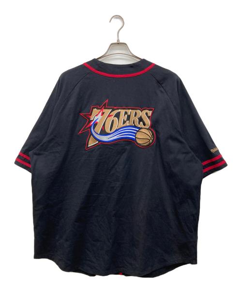 MITCHELL & NESS（ミッチェルアンドネス）MITCHELL & NESS (ミッチェルアンドネス) ゲームシャツ ブラック サイズ:2X-LARGEの古着・服飾アイテム