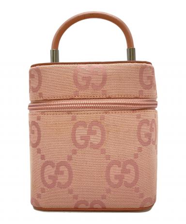 中古・古着通販】GUCCI (グッチ) バニティバッグ ピンク｜ブランド