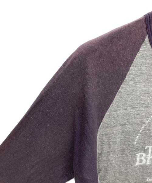 DAIRIKU（ダイリク）DAIRIKU (ダイリク) Palms Raglan Tee グレー×パープル サイズ:Mの古着・服飾アイテム