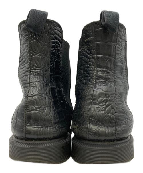 Dr.Martens（ドクターマーチン）Dr.Martens (ドクターマーチン) 型押しサイドゴアブーツ ブラック サイズ:UK7の古着・服飾アイテム