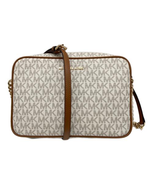 MICHAEL KORS（マイケル・コース）MICHAEL KORS (マイケルコース) JET SET LG EW CROSSBODY アイボリーの古着・服飾アイテム