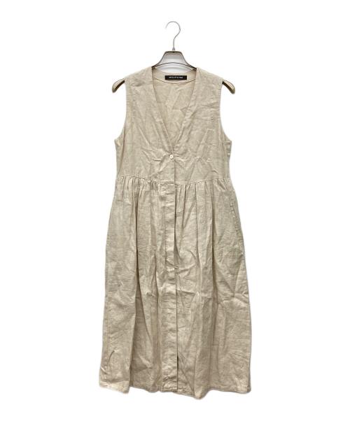 mizuiro-ind（ミズイロインド）mizuiro-ind (ミズイロインド) ノースリーブワンピース ベージュ サイズ:なしの古着・服飾アイテム