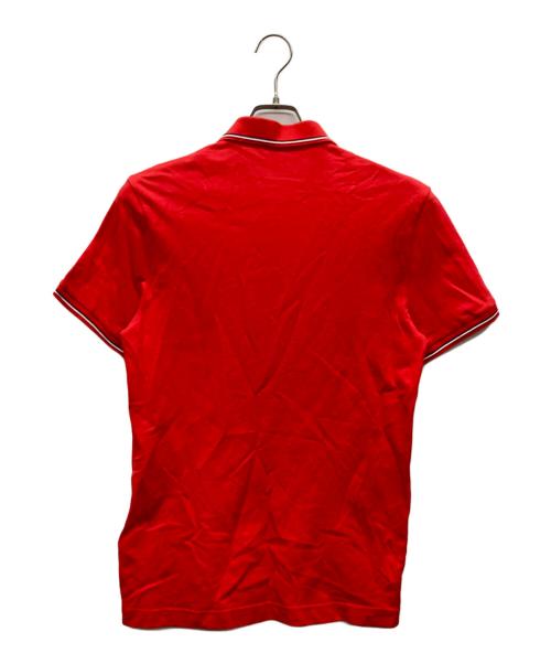 MONCLER（モンクレール）MONCLER (モンクレール) ポロシャツ レッド サイズ:Mの古着・服飾アイテム