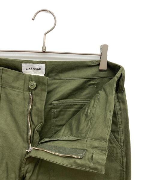 likewear（ライクウエア）likewear (ライクウエア) ベイカーパンツ カーキ サイズ:W31×L30 SMALL REGULARの古着・服飾アイテム