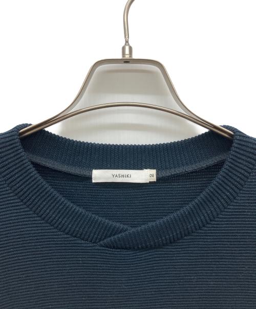 yashiki（ヤシキ）YASHIKI (ヤシキ) 半袖ニット ブラック サイズ:2の古着・服飾アイテム