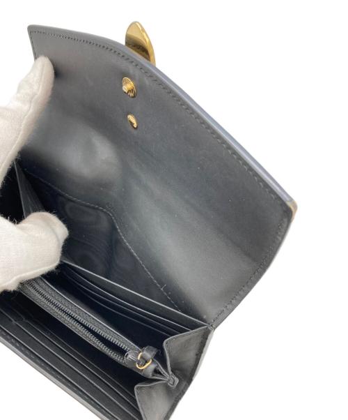 GUCCI（グッチ）GUCCI (グッチ) シルヴィ コンチネンタル ウォレット ブラックの古着・服飾アイテム