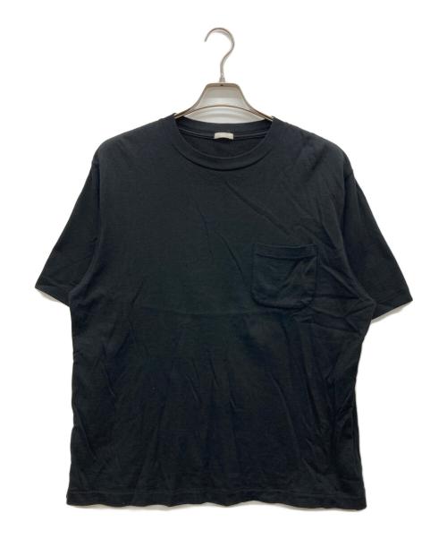 COMOLI（コモリ）COMOLI (コモリ) 裏毛半袖クルーネックカットソー ブラック サイズ:2の古着・服飾アイテム