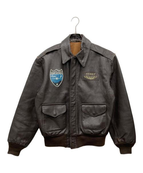 AVIREX（アヴィレックス）AVIREX (アヴィレックス) A－2タイプレザージャケット ブラウン サイズ:不明の古着・服飾アイテム