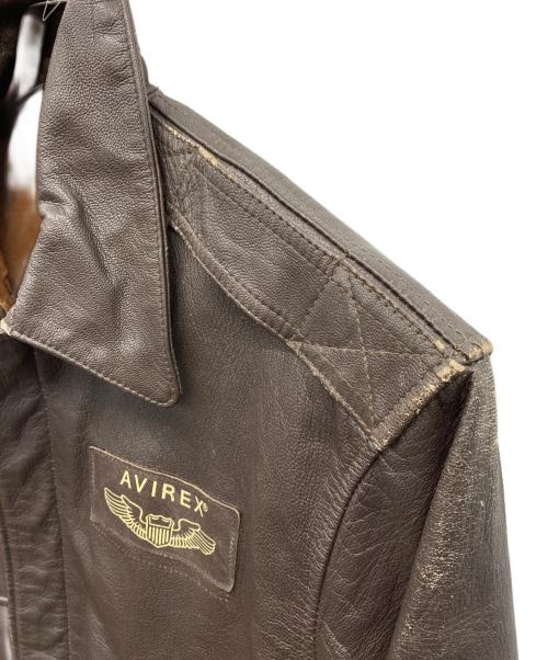 AVIREX（アヴィレックス）AVIREX (アヴィレックス) A－2タイプレザージャケット ブラウン サイズ:不明の古着・服飾アイテム