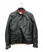 Lewis Leathersルイスレザース）の古着「レザーライダースジャケット」｜ブラック