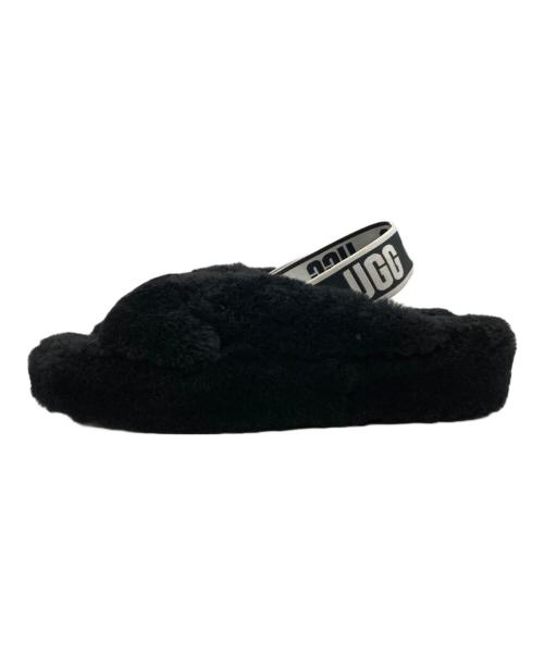 UGG（アグ）UGG (アグ) ファブイヤーサンダル ブラック サイズ:24の古着・服飾アイテム