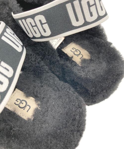 UGG（アグ）UGG (アグ) ファブイヤーサンダル ブラック サイズ:24の古着・服飾アイテム