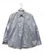 INDIVIDUALIZED SHIRTSインディビジュアライズドシャツ）の古着「ストライプシャツ」｜スカイブルー