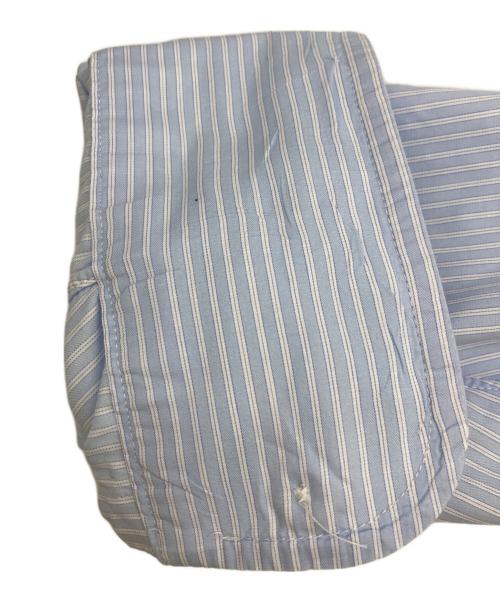 INDIVIDUALIZED SHIRTS（インディビジュアライズドシャツ）INDIVIDUALIZED SHIRTS (インディビジュアライズドシャツ) ストライプシャツ スカイブルー サイズ:Mの古着・服飾アイテム