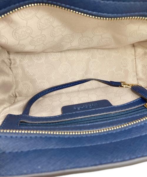MICHAEL KORS（マイケル・コース）MICHAEL KORS (マイケルコース) ロックスタッズ 2WAYショルダーバッグ ネイビーの古着・服飾アイテム