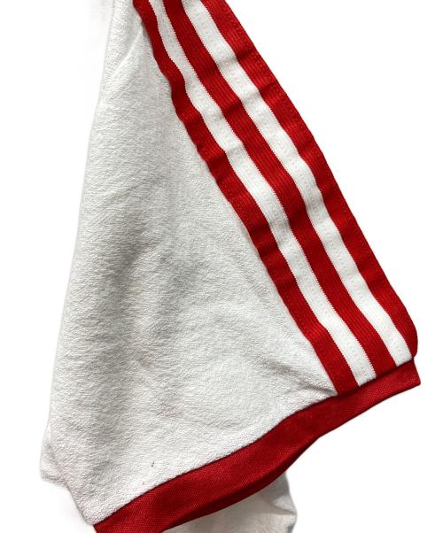 adidas（アディダス）adidas (アディダス) Vネックカットソー ホワイト サイズ:GB Lの古着・服飾アイテム