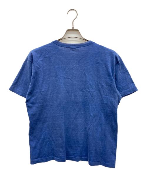 Champion（チャンピオン）Champion (チャンピオン) プリントTシャツ ブルー サイズ:LARGEの古着・服飾アイテム