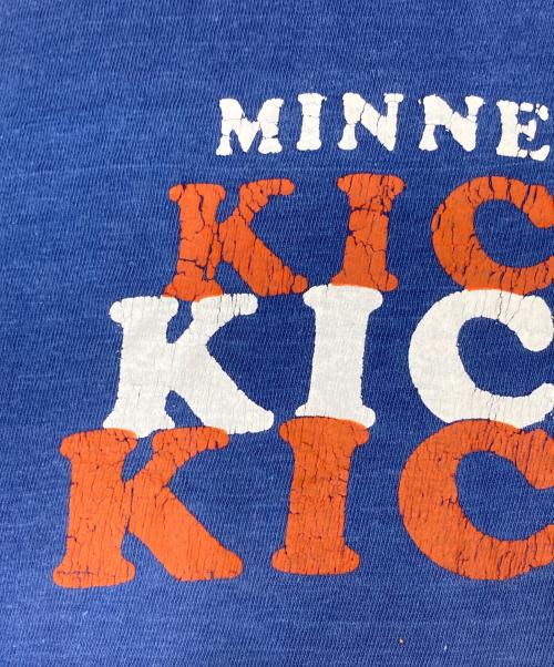 Champion（チャンピオン）Champion (チャンピオン) プリントTシャツ ブルー サイズ:LARGEの古着・服飾アイテム