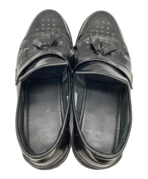 FRED PERRY（フレッドペリー）FRED PERRY (フレッドペリー) GEORGE COX (ジョージコックス) スタッズローファー ブラック サイズ:UK9の古着・服飾アイテム