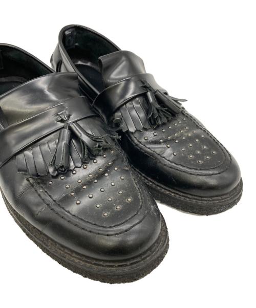 FRED PERRY（フレッドペリー）FRED PERRY (フレッドペリー) GEORGE COX (ジョージコックス) スタッズローファー ブラック サイズ:UK9の古着・服飾アイテム