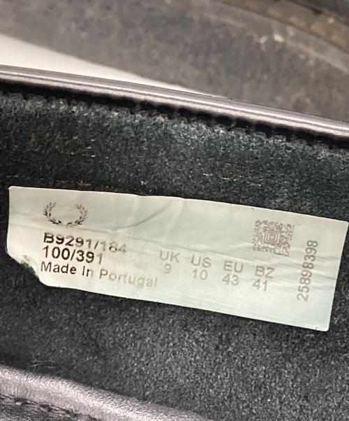 FRED PERRY（フレッドペリー）FRED PERRY (フレッドペリー) GEORGE COX (ジョージコックス) スタッズローファー ブラック サイズ:UK9の古着・服飾アイテム