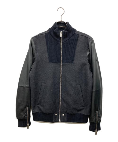 DIESEL（ディーゼル）DIESEL (ディーゼル) 切替レザージャケット ブラック サイズ:Mの古着・服飾アイテム