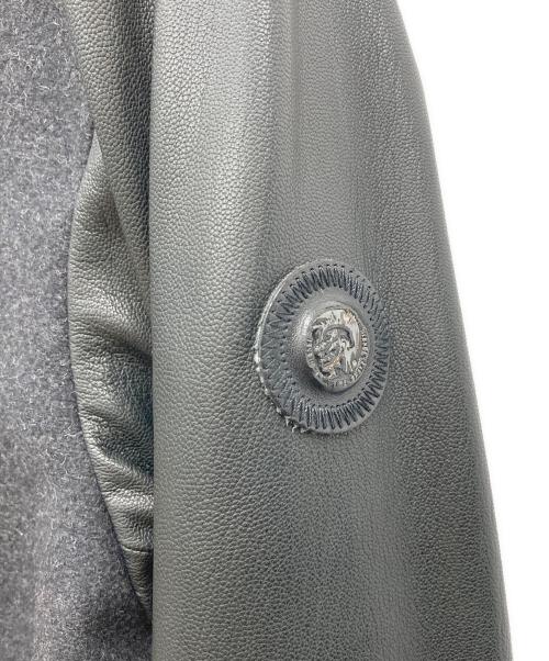 DIESEL（ディーゼル）DIESEL (ディーゼル) 切替レザージャケット ブラック サイズ:Mの古着・服飾アイテム