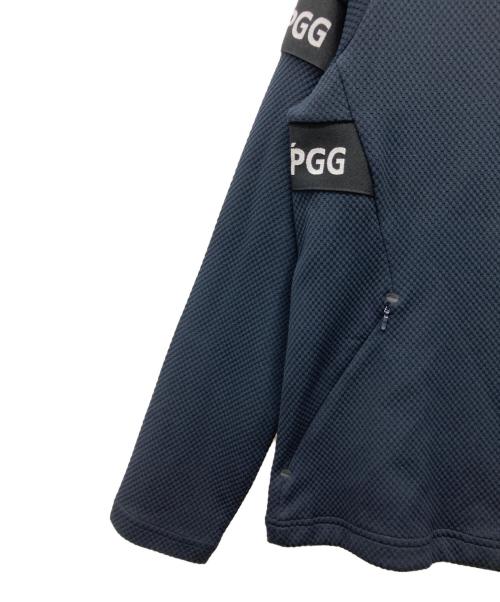 PGG（ピージージー）PGG (ピージージー) エンボス加工ジップジャケット ネイビー サイズ:5 C94-100,T172-180の古着・服飾アイテム