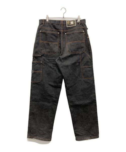 pellepelle（ペレペレ）pellepelle (ペレペレ) ペインターデニムパンツ ブラック サイズ:36×34の古着・服飾アイテム
