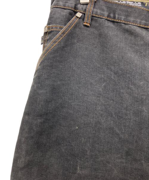 pellepelle（ペレペレ）pellepelle (ペレペレ) ペインターデニムパンツ ブラック サイズ:36×34の古着・服飾アイテム